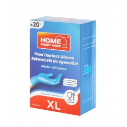 HOME SWEET HOME Rękawice nitrylowe Food Contact rozmiar XL 20 sztuk